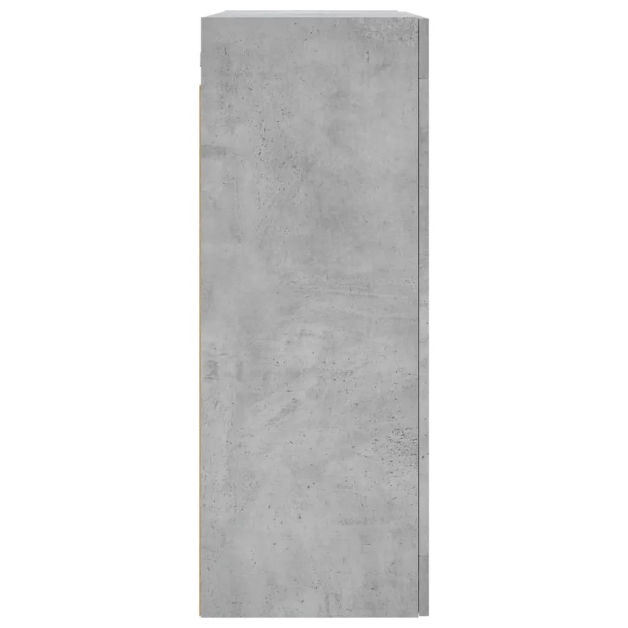 Armoires murales 2 pcs gris béton bois d'ingénierie - 7