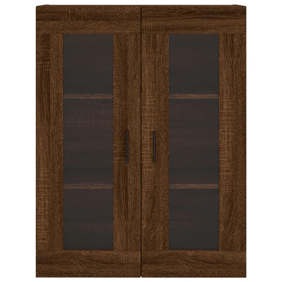 Armoires murales 2 pcs chêne marron bois d'ingénierie - 6