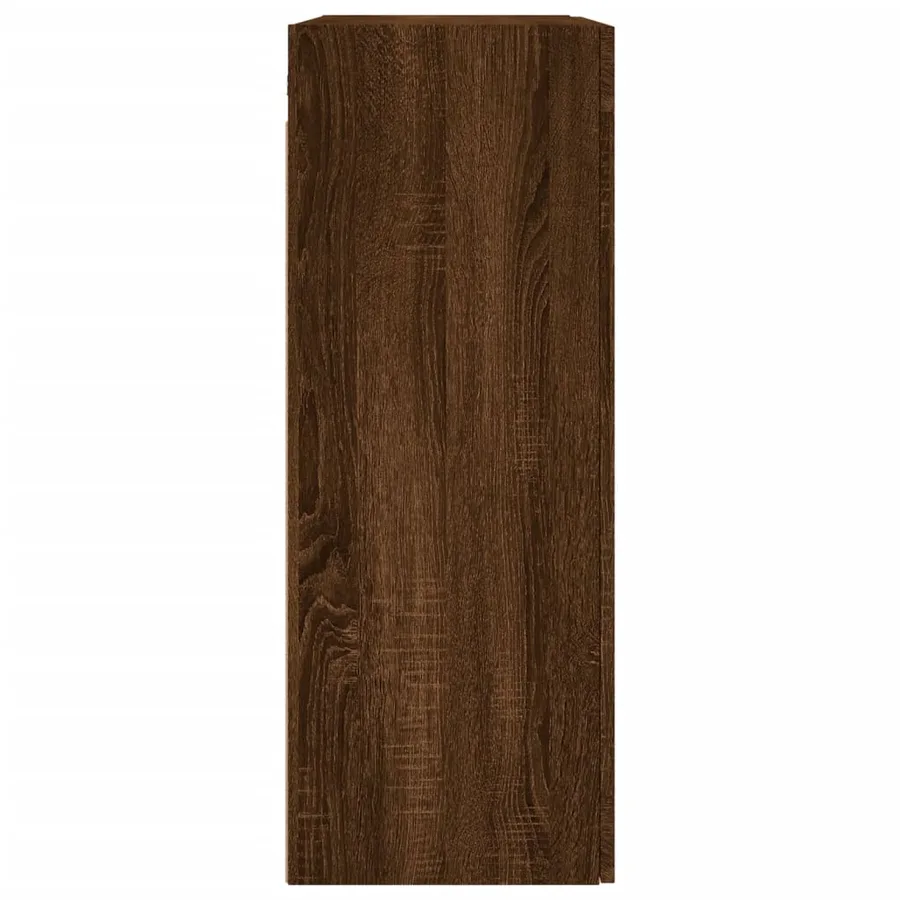 Armoires murales 2 pcs chêne marron bois d'ingénierie - 7