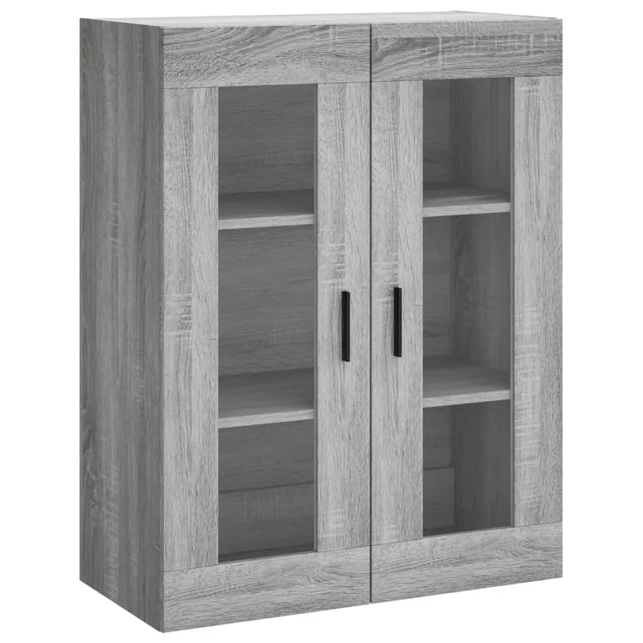 Buffet haut Sonoma gris 69,5x34x180 cm Bois d'ingénierie - 5