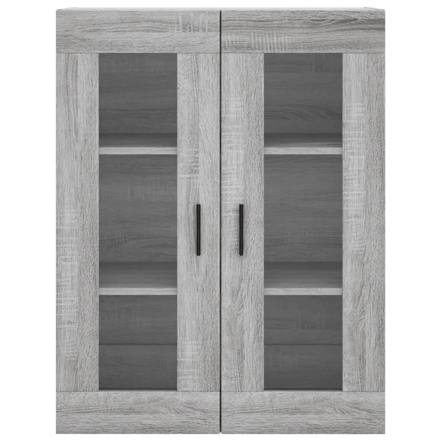 Buffet haut Sonoma gris 69,5x34x180 cm Bois d'ingénierie - 6