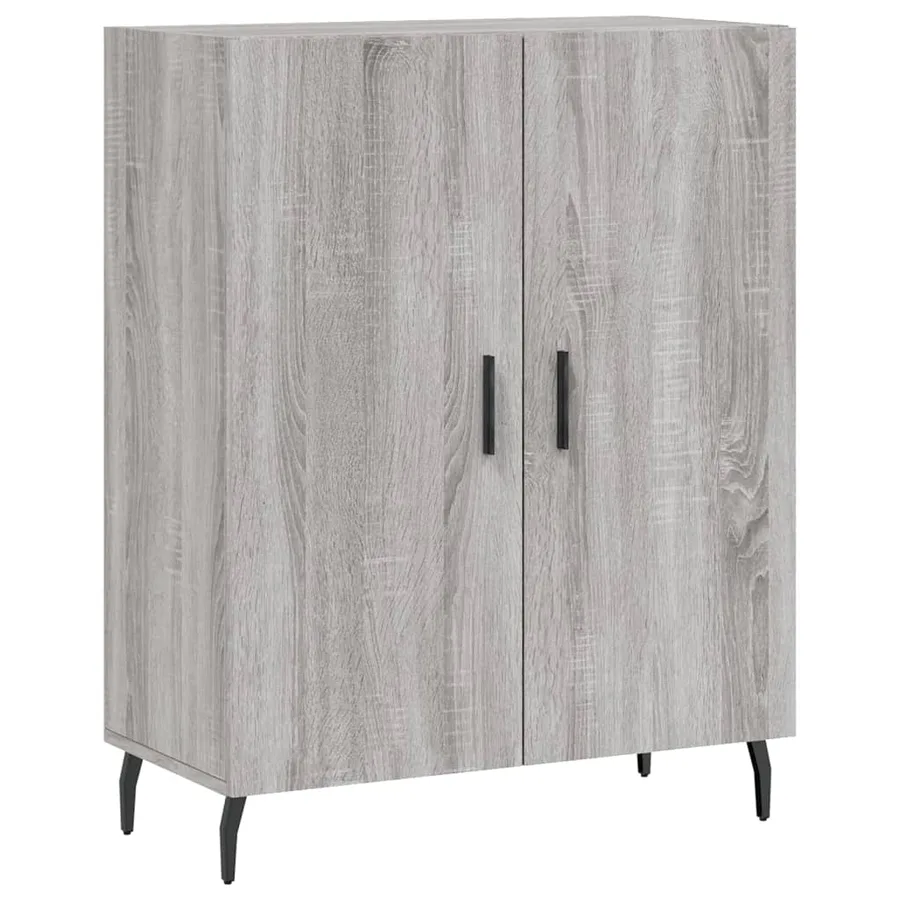 Buffet haut Sonoma gris 69,5x34x180 cm Bois d'ingénierie - 7