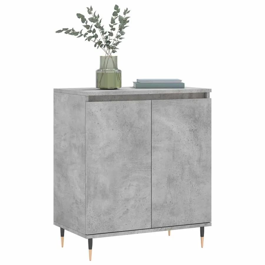 Buffet Gris béton 60x35x70 cm Bois d'ingénierie - 3