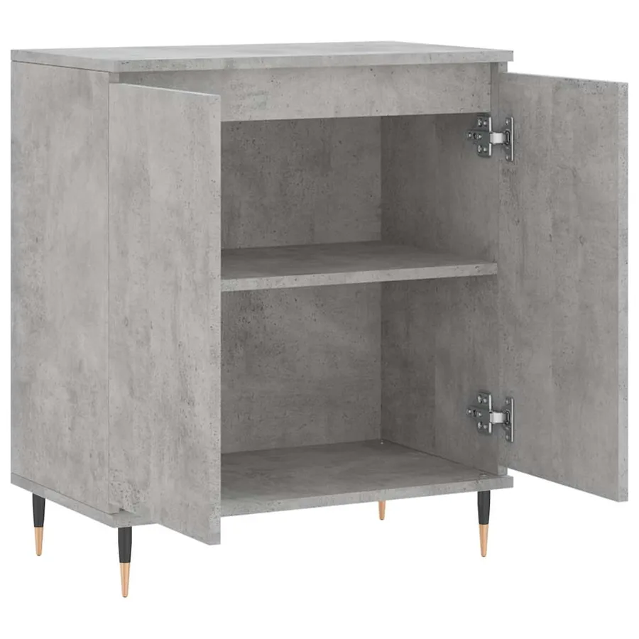 Buffet Gris béton 60x35x70 cm Bois d'ingénierie - 6