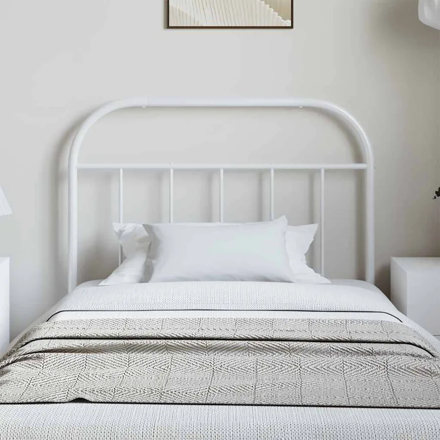 Tête de lit de remplacement métal blanc 100 cm - 3