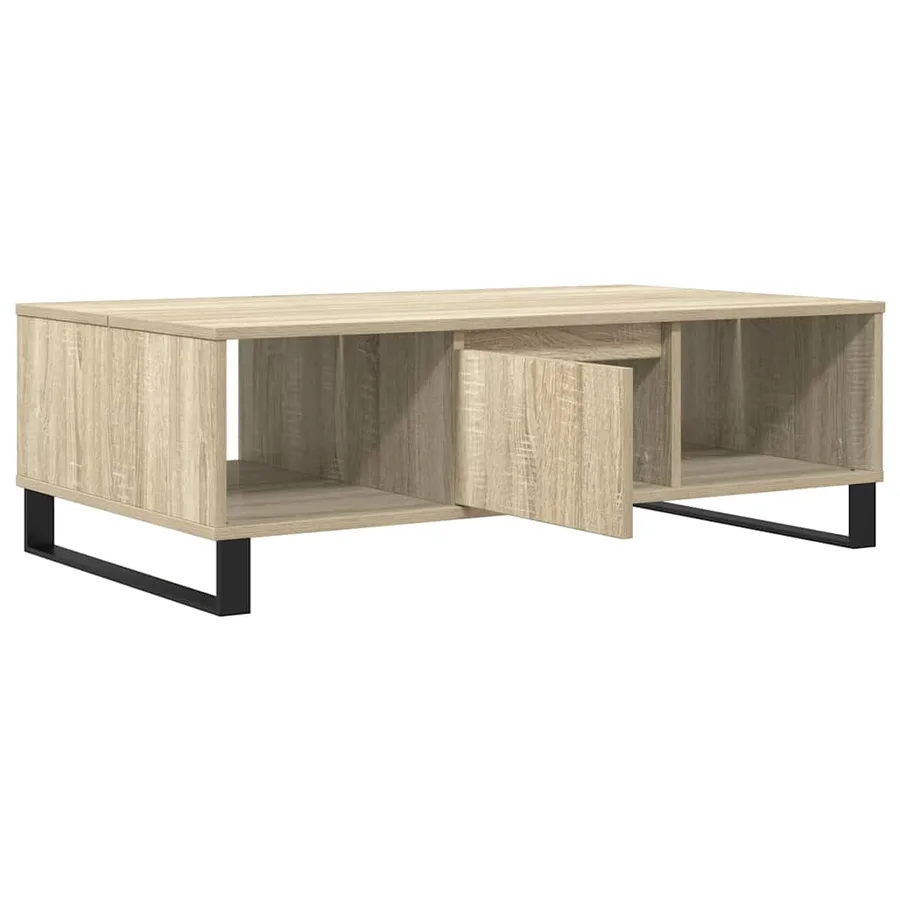 Table basse chêne sonoma 104x60x35 cm bois d'ingénierie - 4