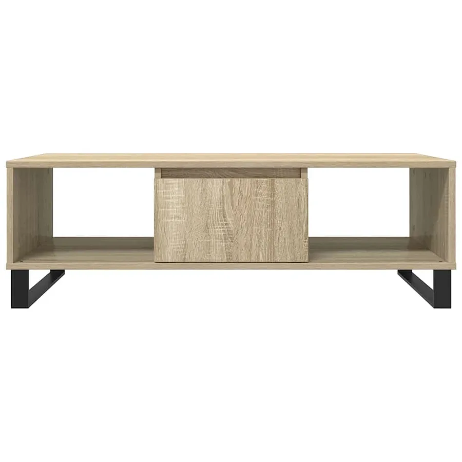Table basse chêne sonoma 104x60x35 cm bois d'ingénierie - 5