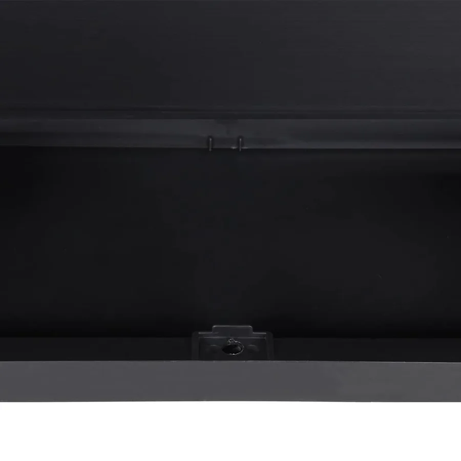 Armoire de rangement d'extérieur noir 65x37x165 cm PP - 11