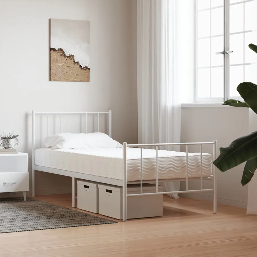 Matelas en mousse blanc 80x200 cm dureté H2 H3 - 2