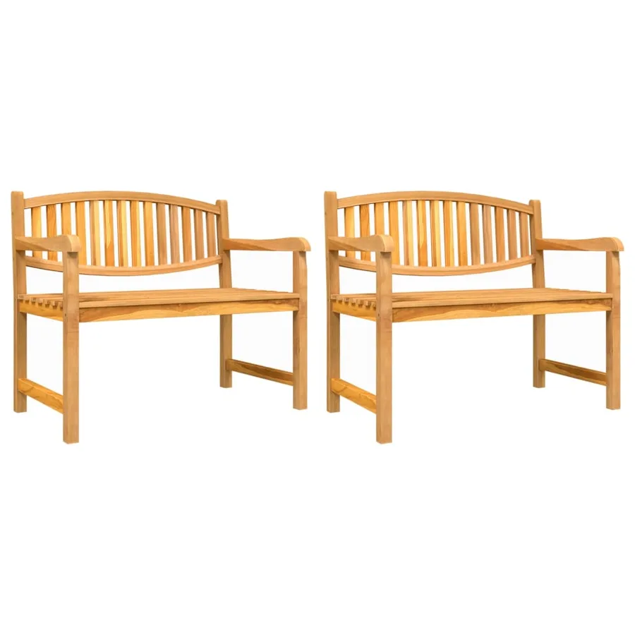 Ensemble à manger de jardin 5pcs Bois de teck massif - 6