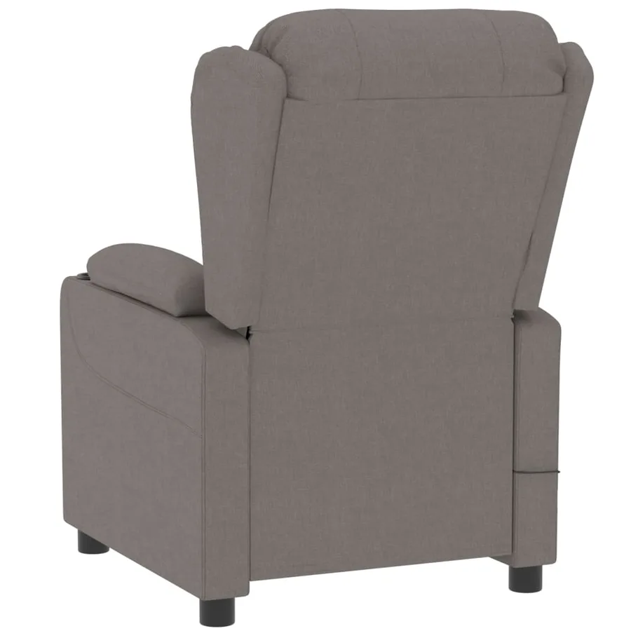 Fauteuil inclinable électrique Taupe Tissu - 6