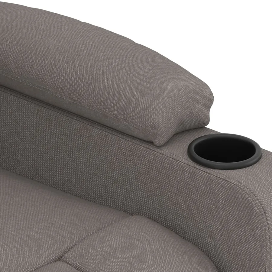 Fauteuil inclinable électrique Taupe Tissu - 8