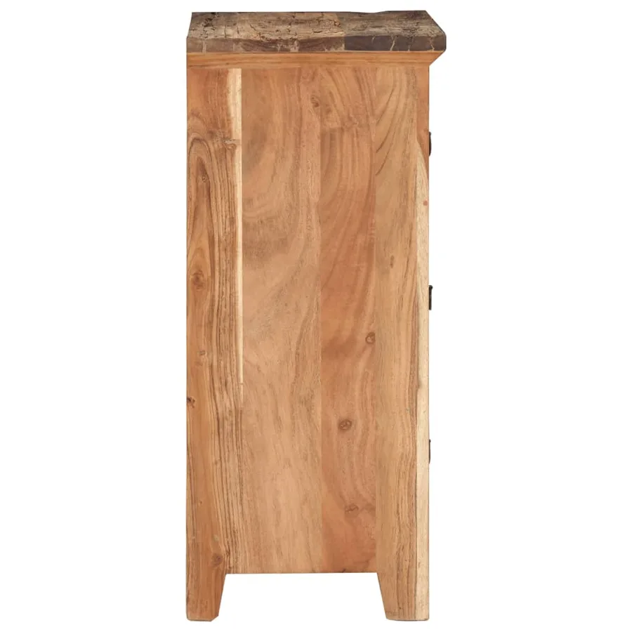 Armoire latérale 55x33x75 cm bois massif d'acacia - 5