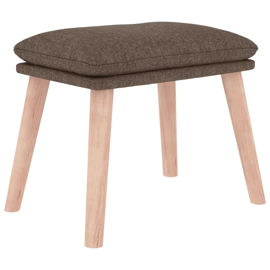 Repose-pied Taupe 45x29,5x35 cm Tissu - 2