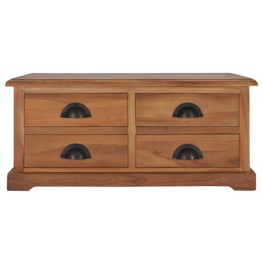 Table basse 68x68x30 cm Bois de teck solide - 2