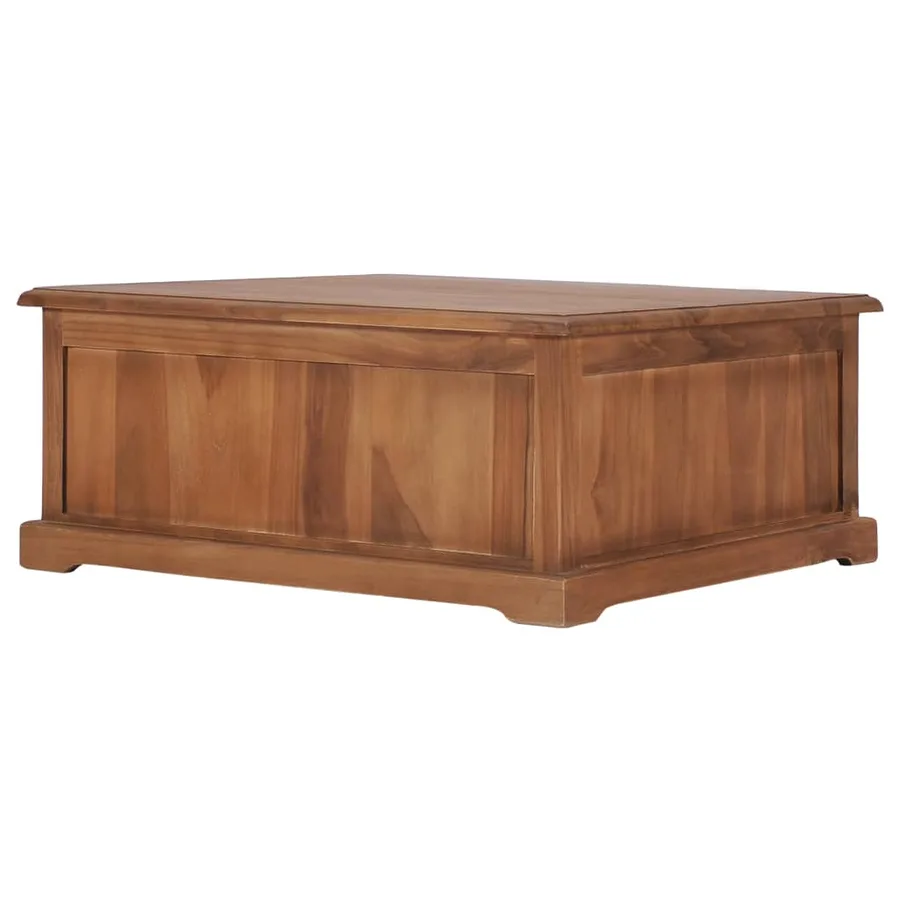 Table basse 68x68x30 cm Bois de teck solide - 5