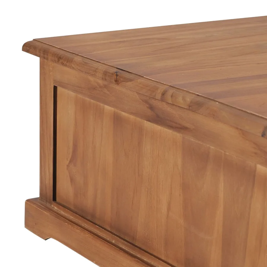 Table basse 68x68x30 cm Bois de teck solide - 6