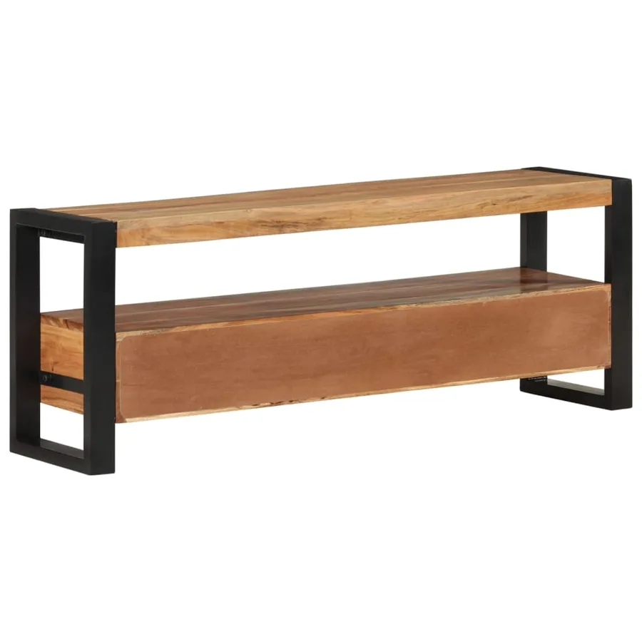 Meuble TV 120x30x45 cm bois d'acacia massif - 3