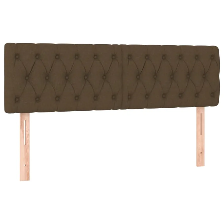 Sommier à lattes de lit avec matelas Marron foncé 140x190 cm - 6