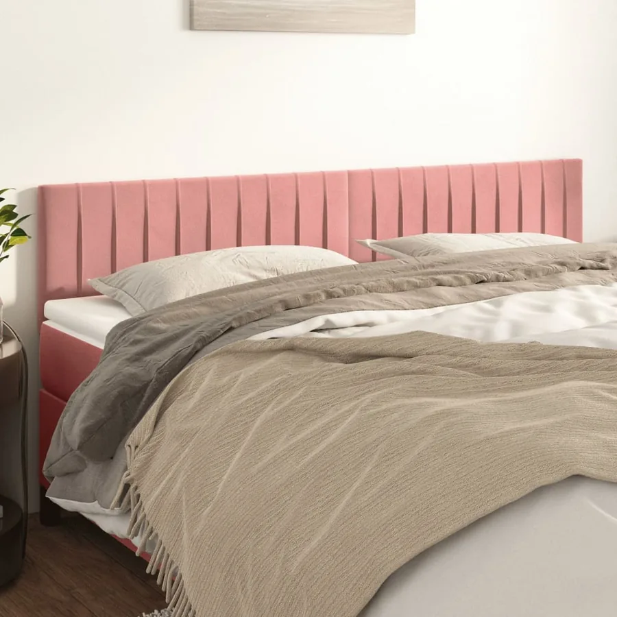 Têtes de lit Rose 180x5x78/88 cm Velours