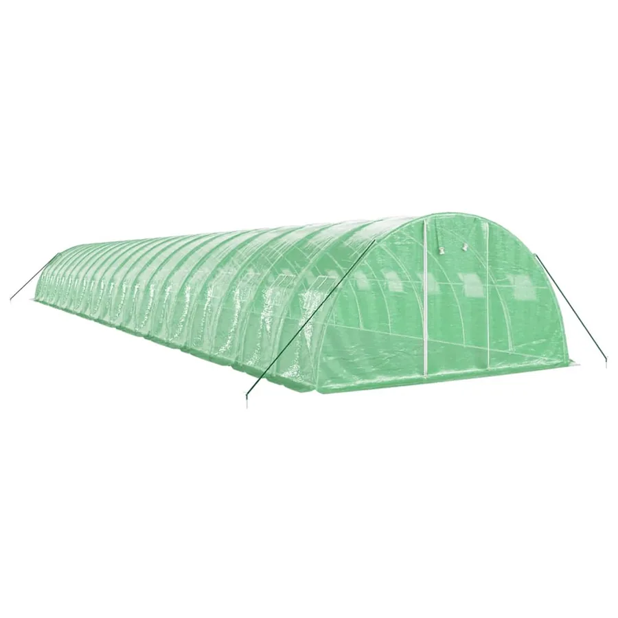 Serre avec cadre en acier vert 80 m² 20x4x2 m - 3