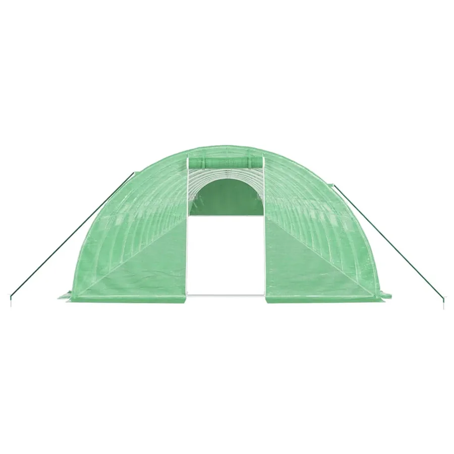 Serre avec cadre en acier vert 80 m² 20x4x2 m - 4