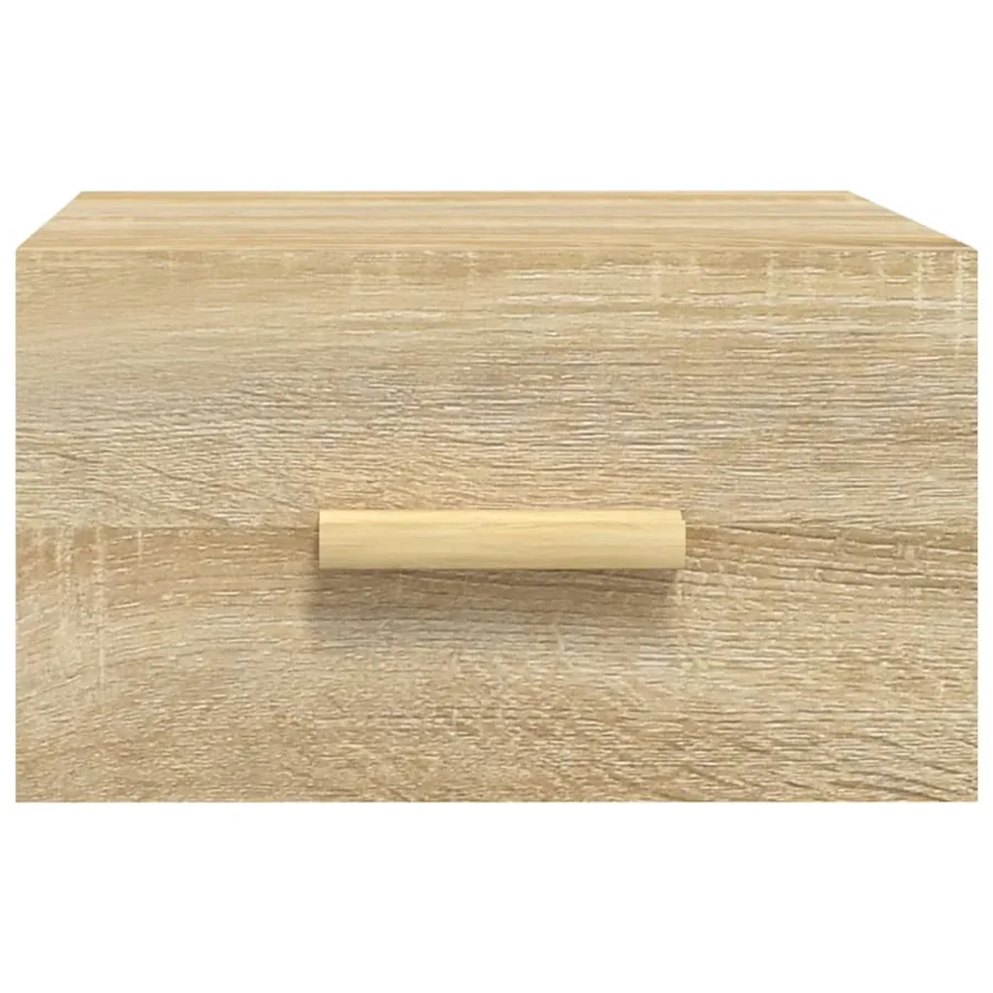 Table de chevet murale chêne sonoma 35x35x20 cm - 4