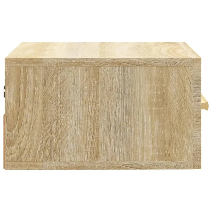 Table de chevet murale chêne sonoma 35x35x20 cm - 6