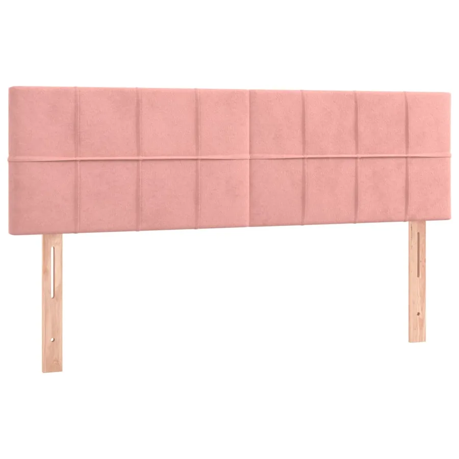 Sommier à lattes de lit avec matelas Rose 140x190 cm Velours - 6