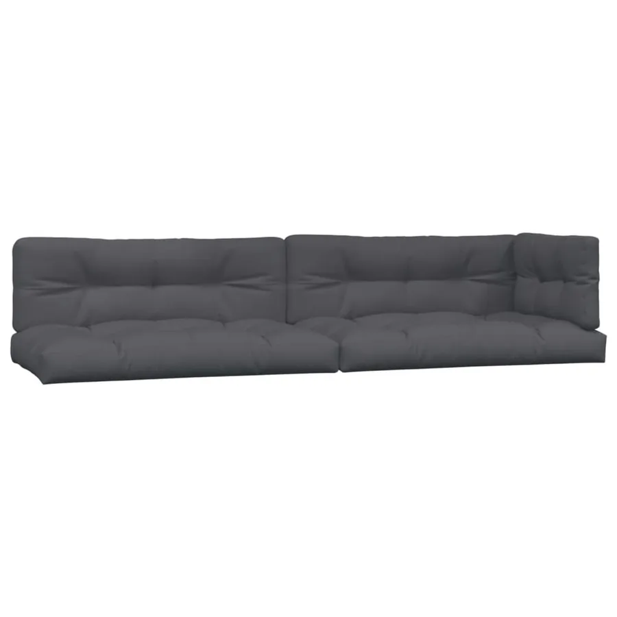 Coussins de palette 5 pcs anthracite tissu - 2