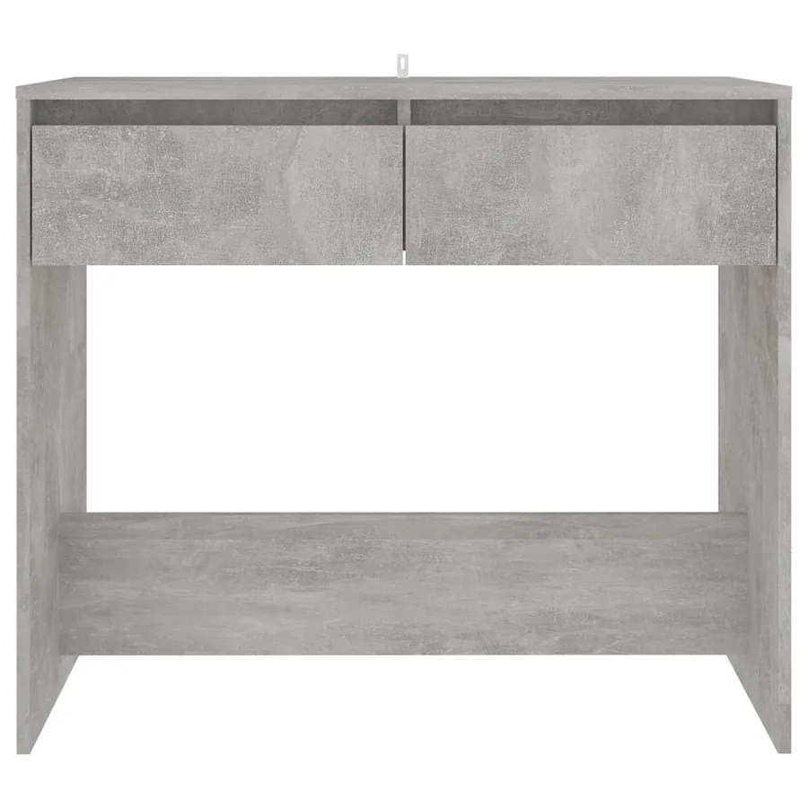 Table console gris béton 89x41x76,5 cm bois d'ingénierie - 5