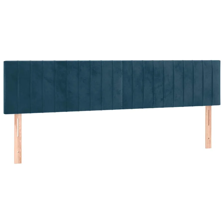 Sommier à lattes de lit et matelas Bleu foncé 180x200cm Velours - 6