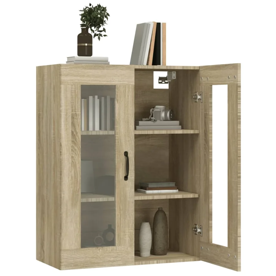 Armoire murale suspendue Chêne sonoma 69,5x34x90 cm - 5