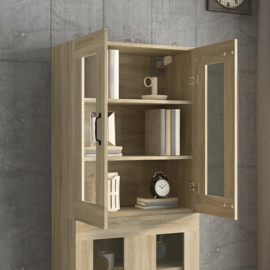 Armoire murale suspendue Chêne sonoma 69,5x34x90 cm - 7
