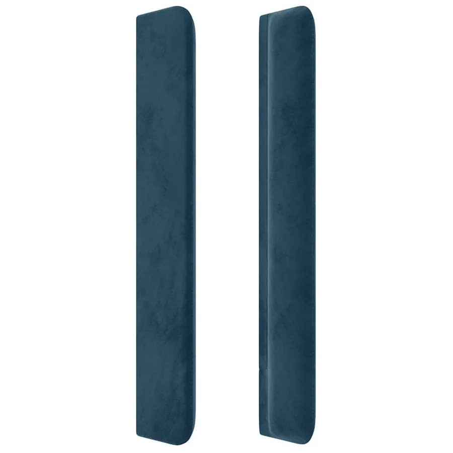 Tête de lit à LED Bleu foncé 93x16x118/128 cm Velours - 5