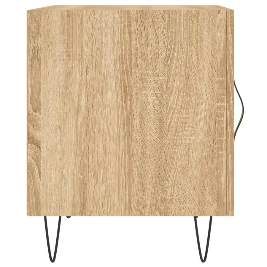 Table de chevet chêne sonoma 40x40x50 cm bois d’ingénierie - 7
