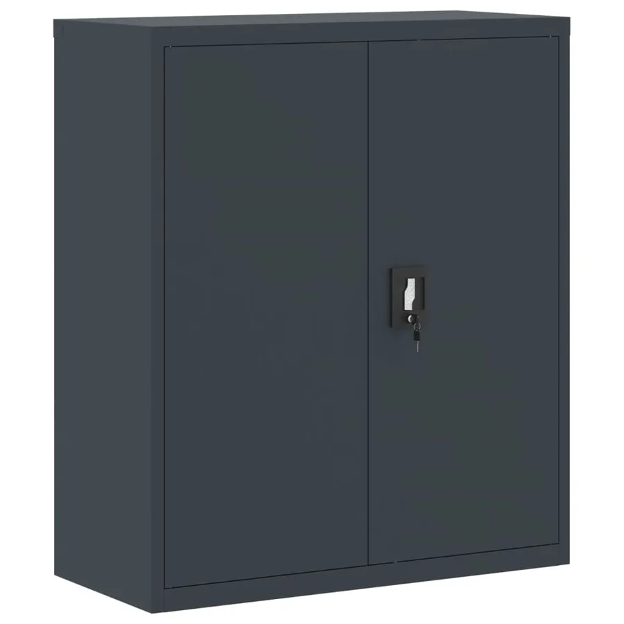 Classeur anthracite 90x40x105 cm acier - 2