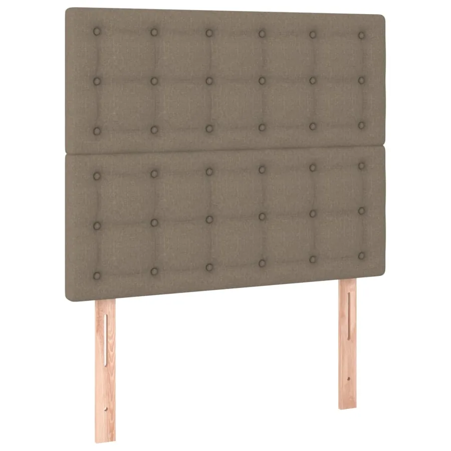 Cadre de lit sans matelas taupe 90x200 cm tissu - 9