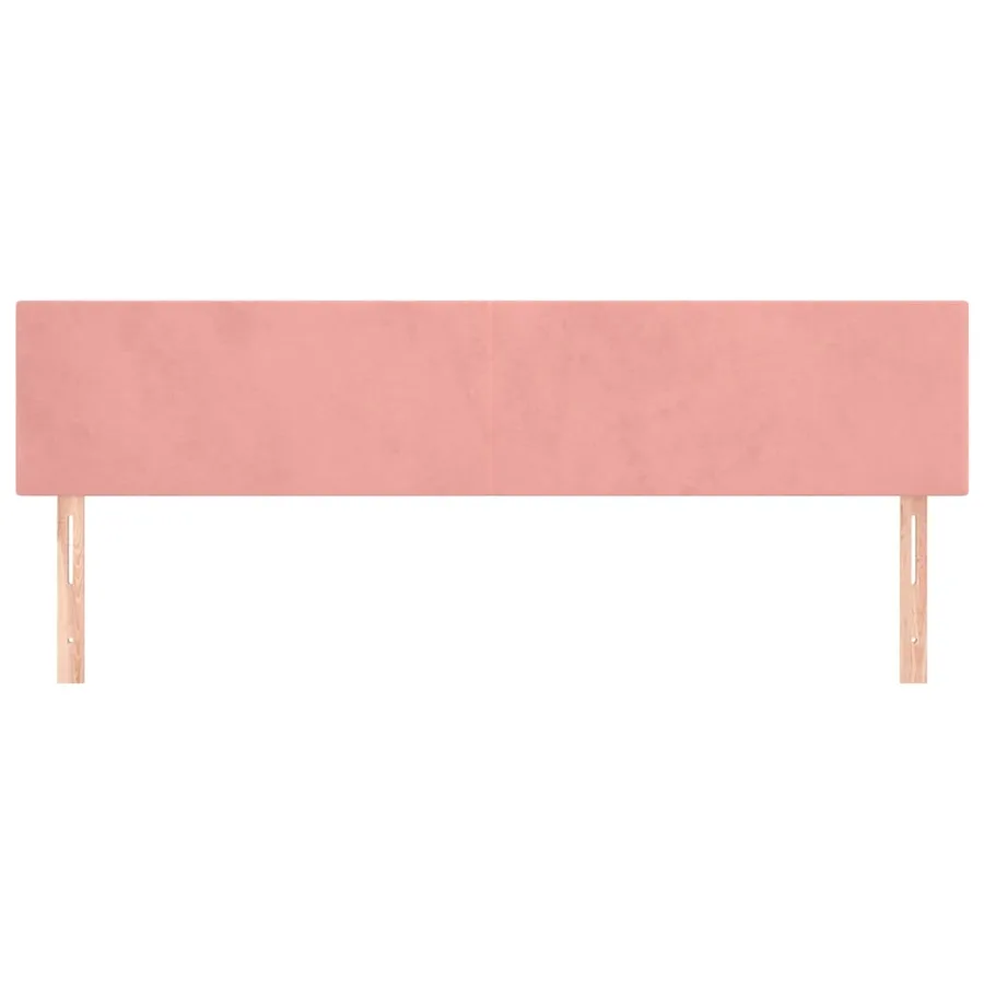 Têtes de lit Rose 180x5x78/88 cm Velours - 3