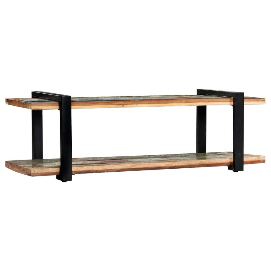 Meuble TV 130x40x40 cm Bois de récupération massif - 2