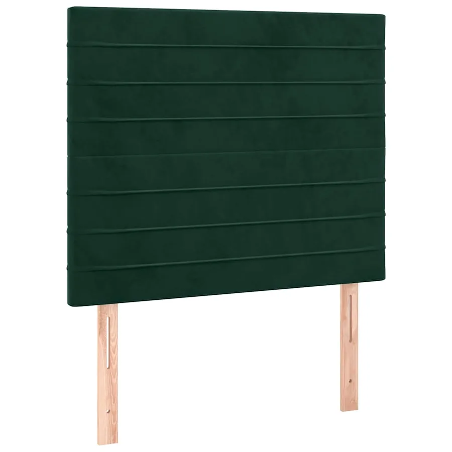 Sommier à lattes de lit avec matelas LED Vert foncé 100x200 cm - 7