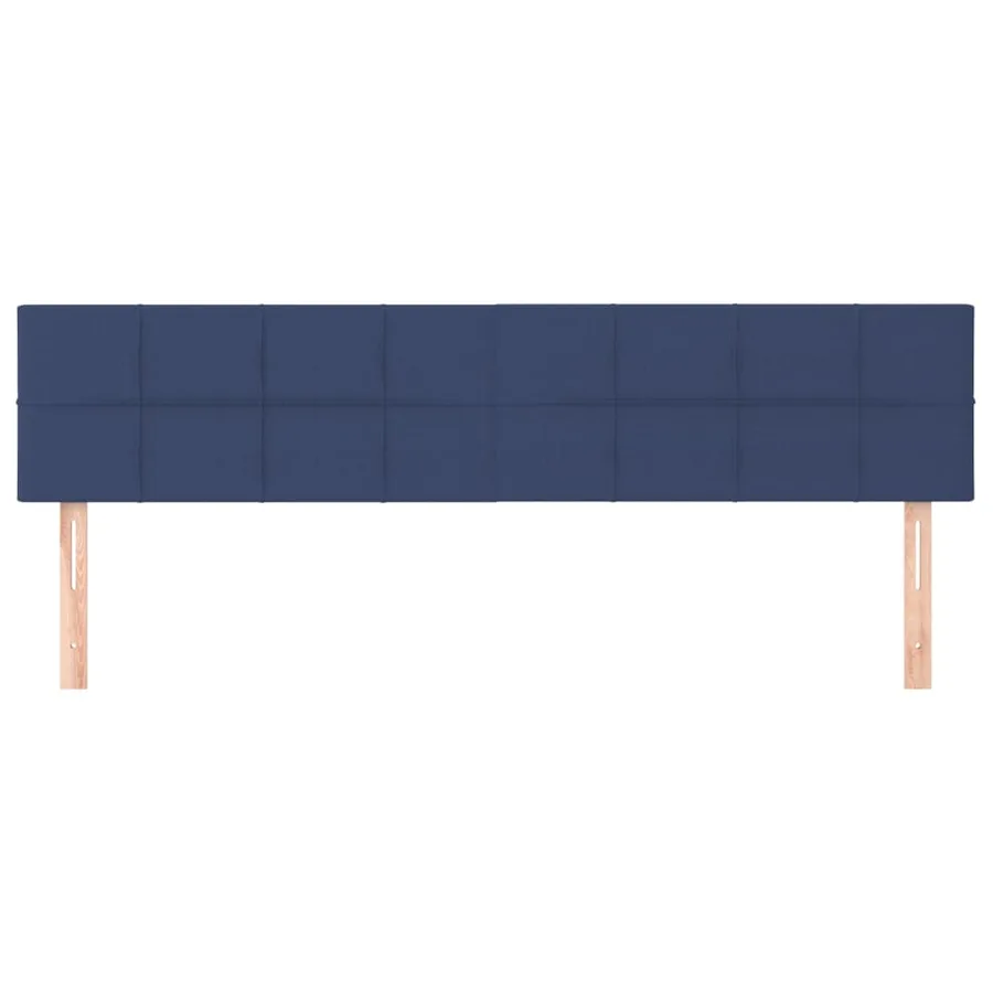 Têtes de lit Bleu 180x5x78/88 cm Tissu - 3