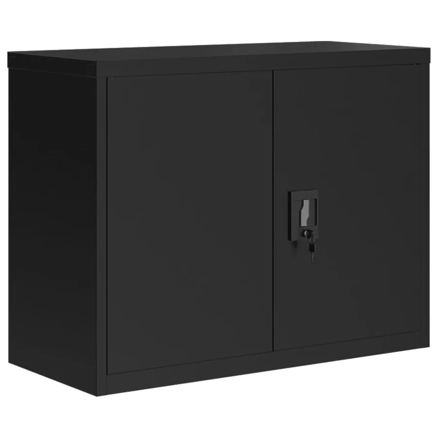 Classeur noir 90x40x110 cm acier - 7
