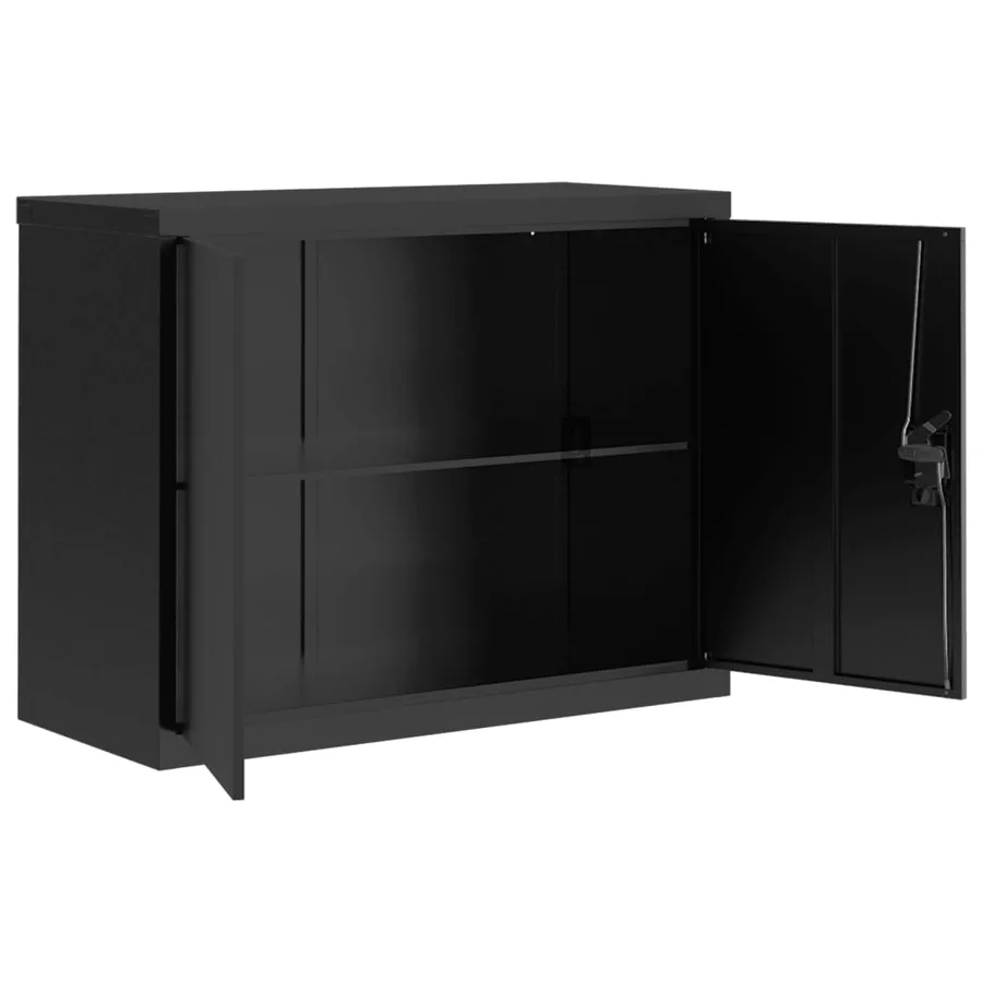 Classeur noir 90x40x110 cm acier - 9