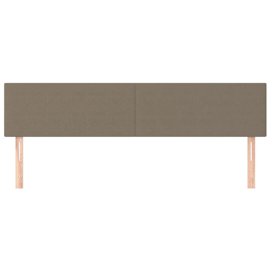 Têtes de lit Taupe 200x5x78/88 cm Tissu - 3