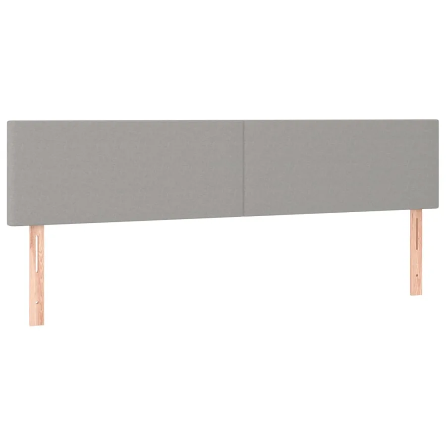 Sommier à lattes de lit et matelas et LED Gris clair 180x200 cm - 7