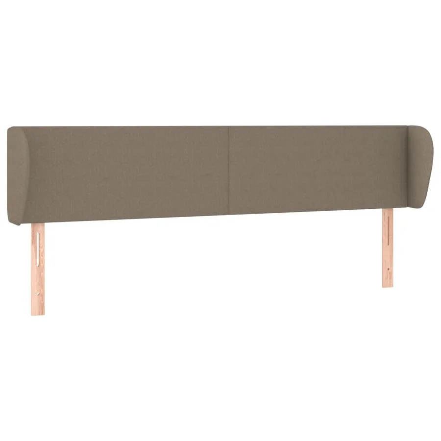 Tête de lit avec oreilles Taupe 203x23x78/88 cm Tissu - 2