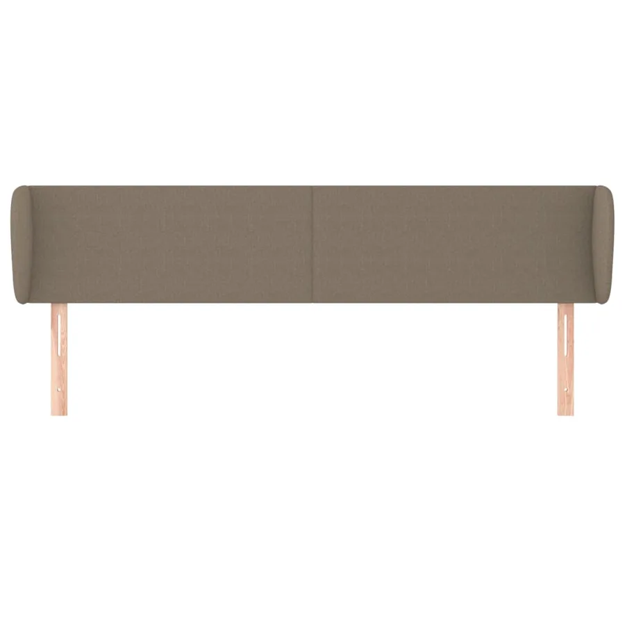 Tête de lit avec oreilles Taupe 203x23x78/88 cm Tissu - 3