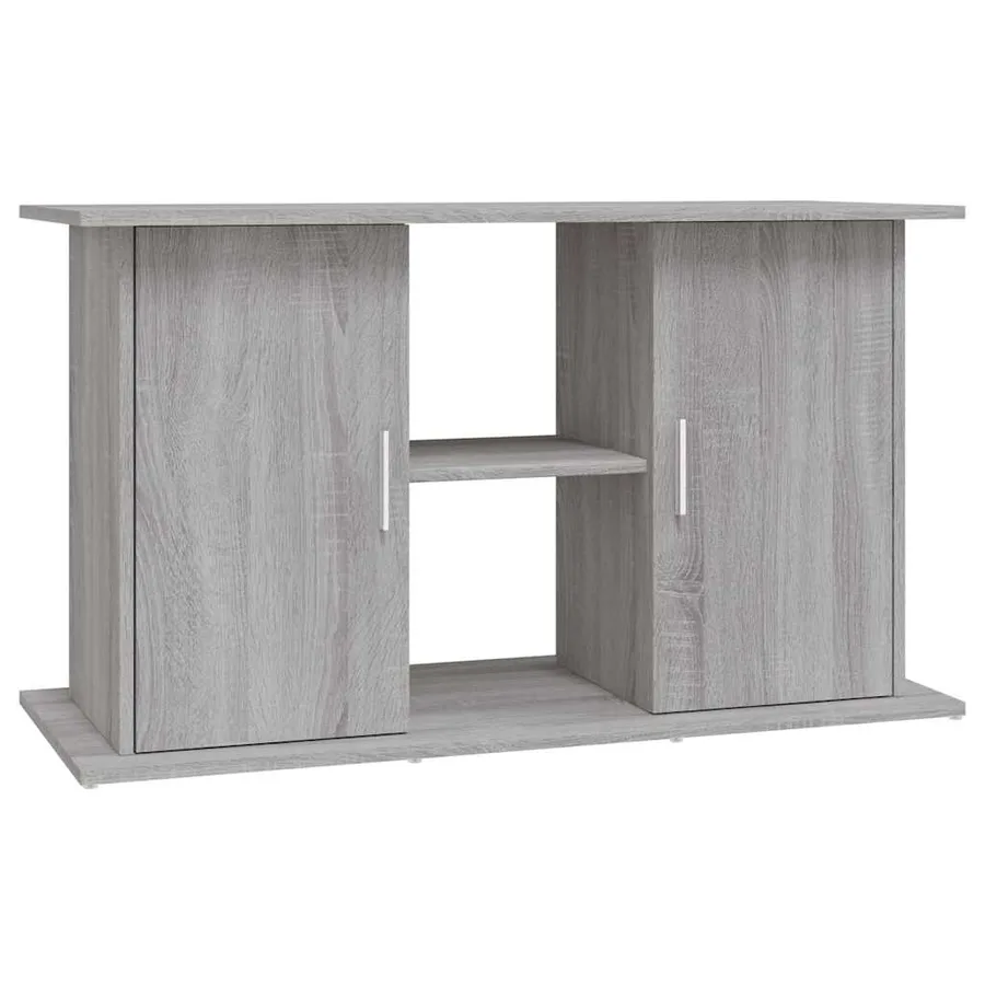 Support pour aquarium sonoma gris 101x41x58cm bois d'ingénierie - 2