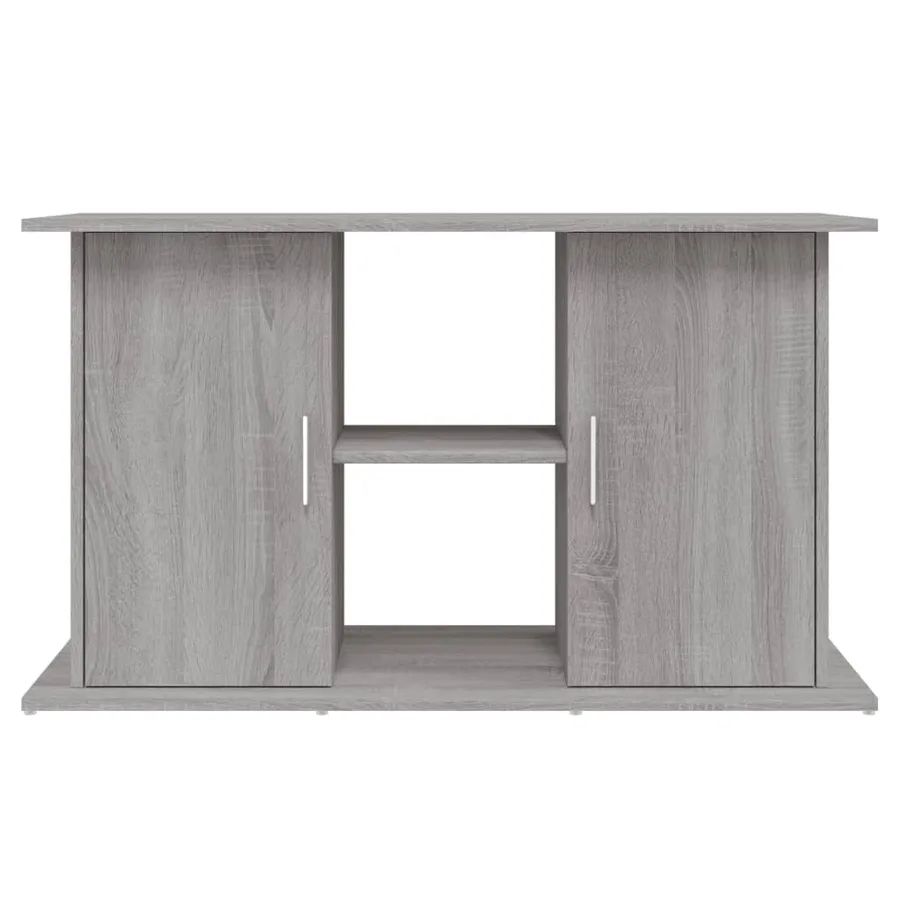 Support pour aquarium sonoma gris 101x41x58cm bois d'ingénierie - 5